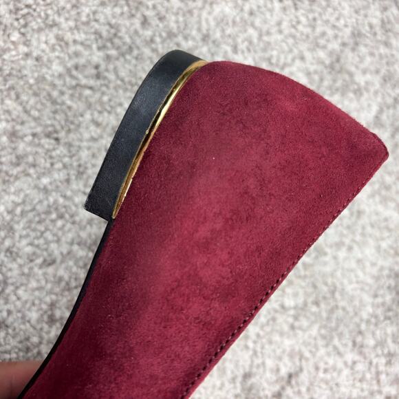Beautiful Jones New York Suede Maroon Steff Loafer size 9 - Picture 7 of 7